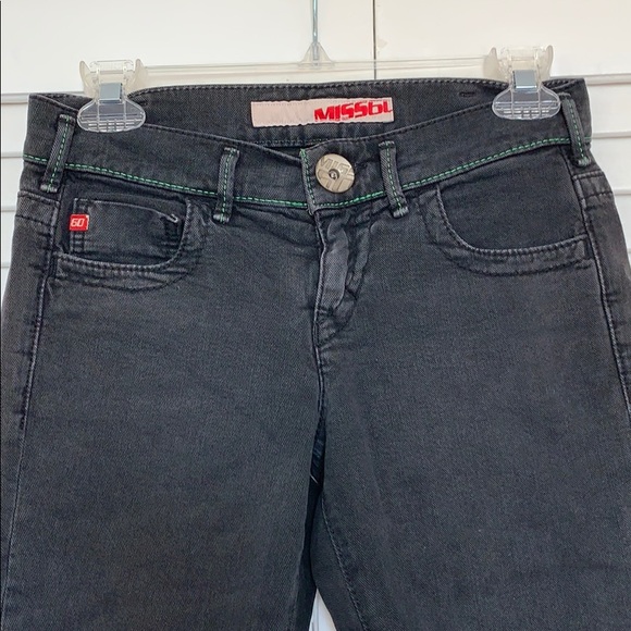 Miss sixty charcoal denim jorts / capris. - Picture 2 of 4